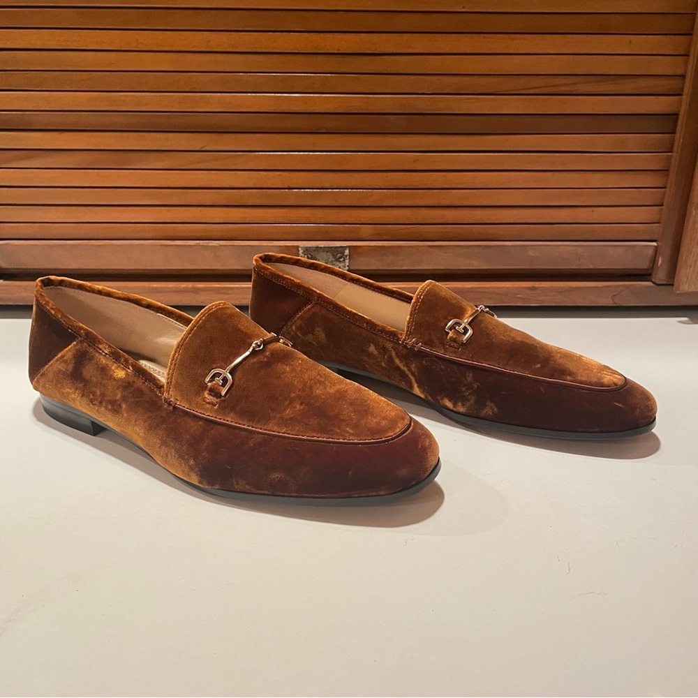 Sam Edelman Carmel Brown Slip Ons w/Brass Buckle. Women’s Size 9m - Loraine
